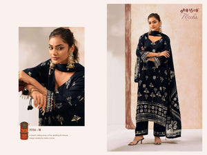 Jay Vijay Meeha 3316 Premium Bemberg Silk Dress Material