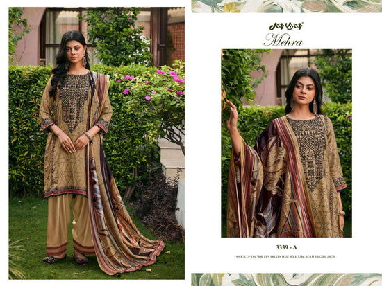 Jay Vijay Mehra 3339 Bemberg Tussar Silk Salwar Suit