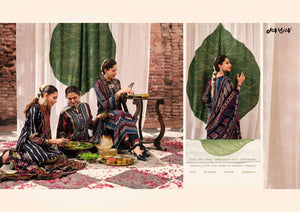 Jay Vijay Mehroom Premium Kutch Satin Ajrak Dress Material