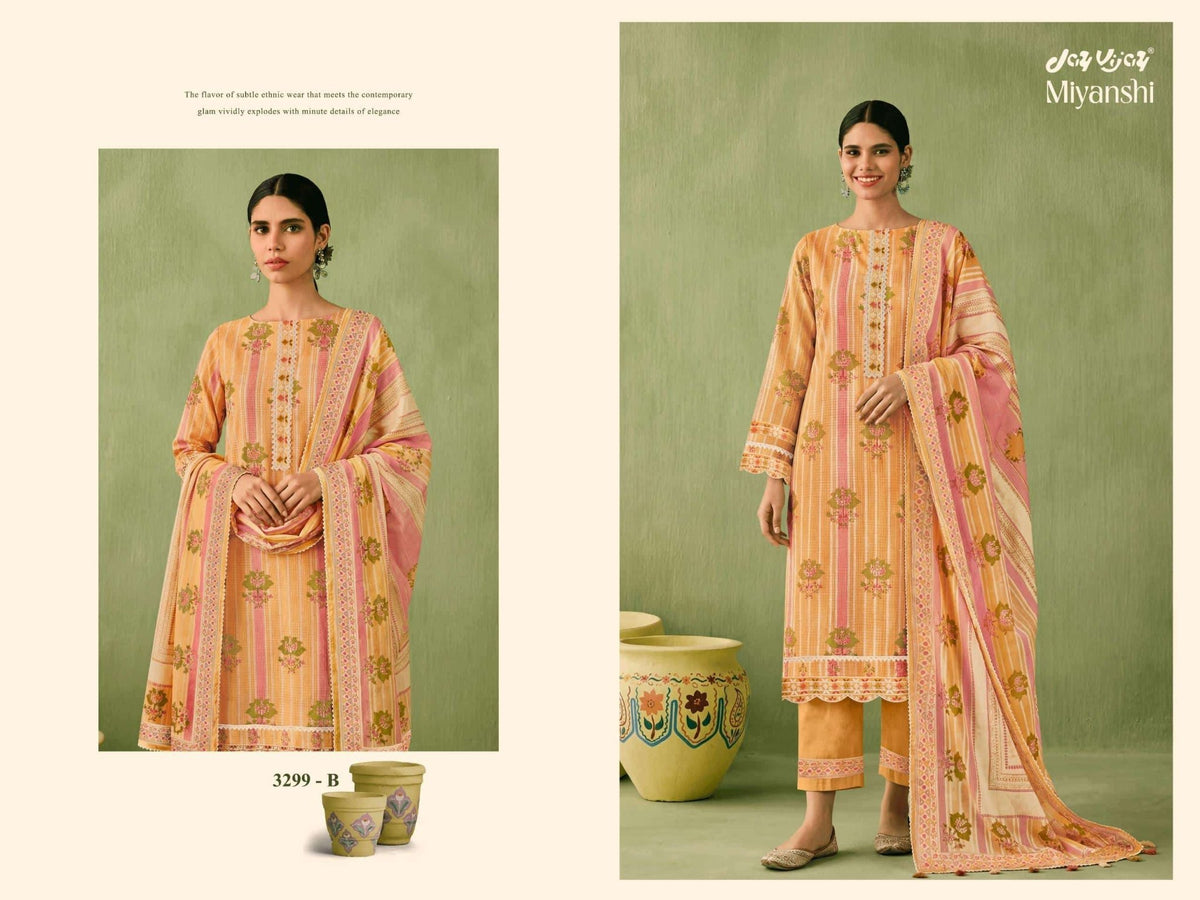 Jay Vijay Miyanshi 3299 Kota Checks Dress Material - Amrah Wholesale