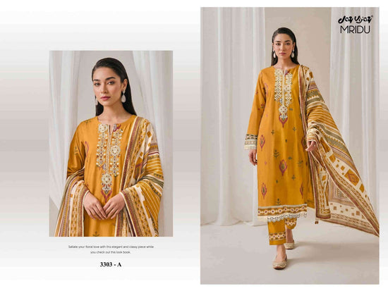Jay Vijay Mridu 3303 Fancy Cotton Dress Material - Amrah Wholesale
