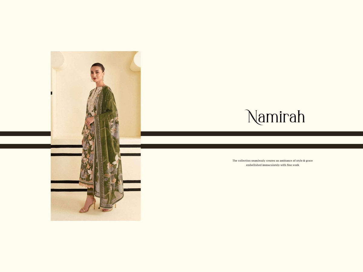 Jay Vijay Namirah 3295 Dress Material Wholesale Catalogue - Amrah Wholesale