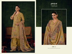 Jay Vijay Neelya 3349 Premium Bemberg Silk Designer Dress Material