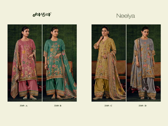 Jay Vijay Neelya 3349 Premium Bemberg Silk Designer Dress Material