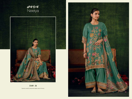 Jay Vijay Neelya 3349 Premium Bemberg Silk Designer Dress Material