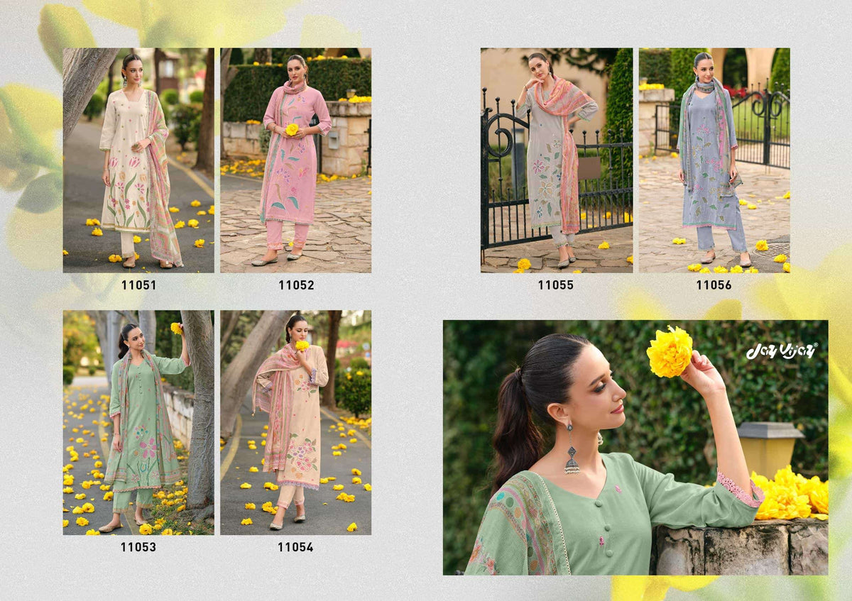 Jay Vijay Nehmat Dress Material Wholesale Catalogue - Amrah Wholesale