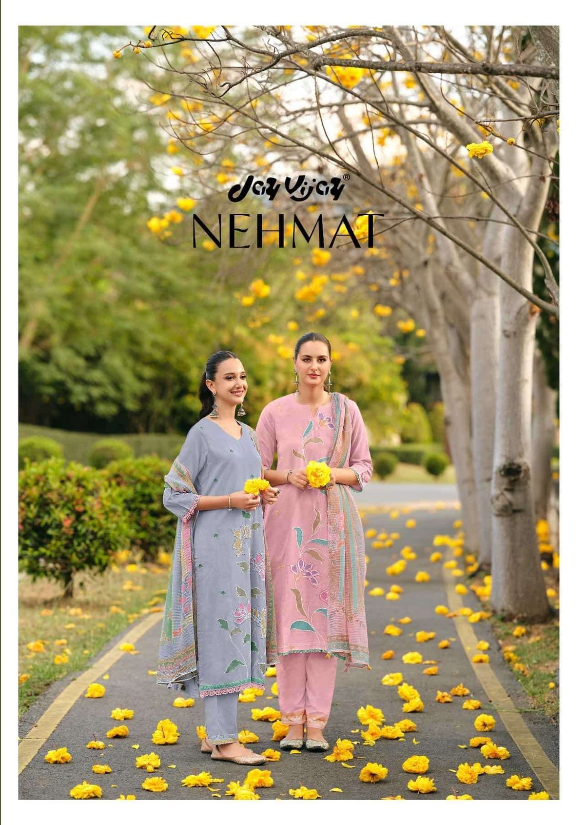 Jay Vijay Nehmat Dress Material Wholesale Catalogue - Amrah Wholesale