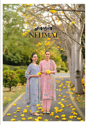 Jay Vijay Nehmat Dress Material Wholesale Catalogue - Amrah Wholesale