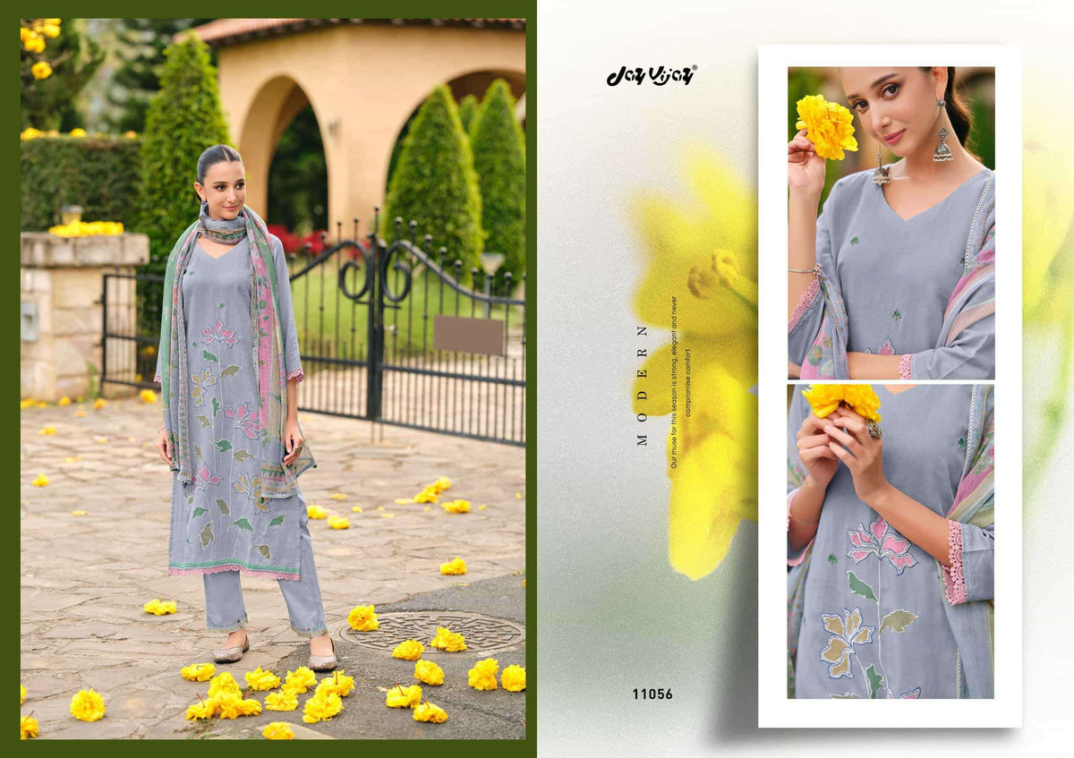 Jay Vijay Nehmat Dress Material Wholesale Catalogue - Amrah Wholesale