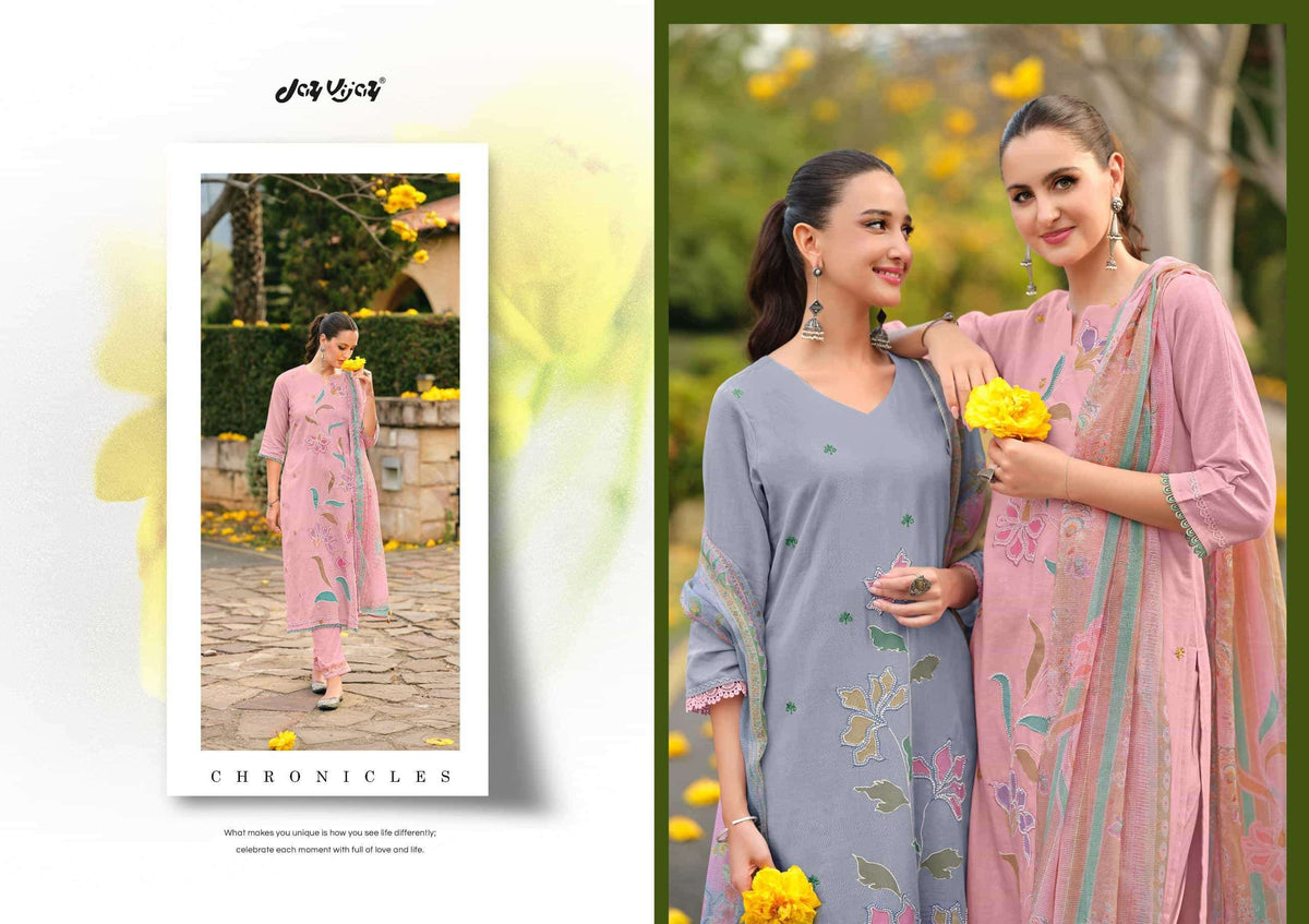 Jay Vijay Nehmat Dress Material Wholesale Catalogue - Amrah Wholesale