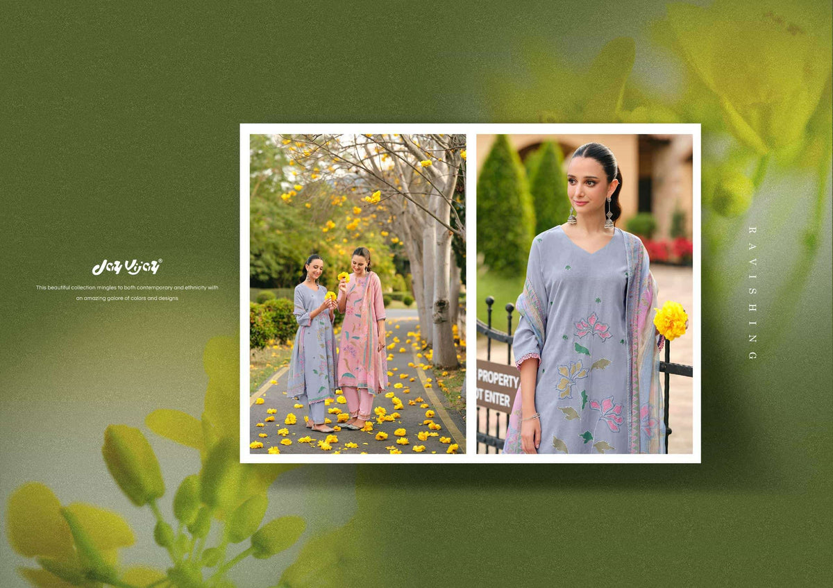 Jay Vijay Nehmat Dress Material Wholesale Catalogue - Amrah Wholesale