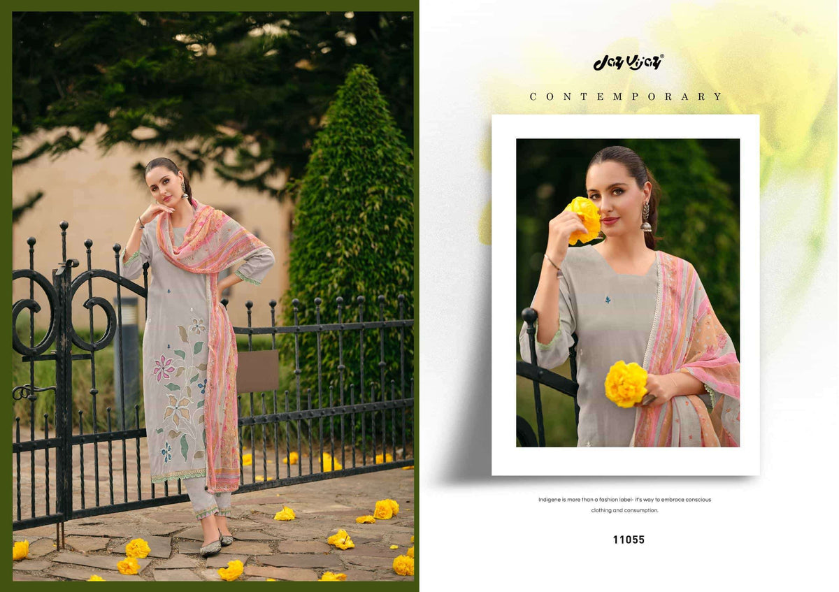 Jay Vijay Nehmat Dress Material Wholesale Catalogue - Amrah Wholesale