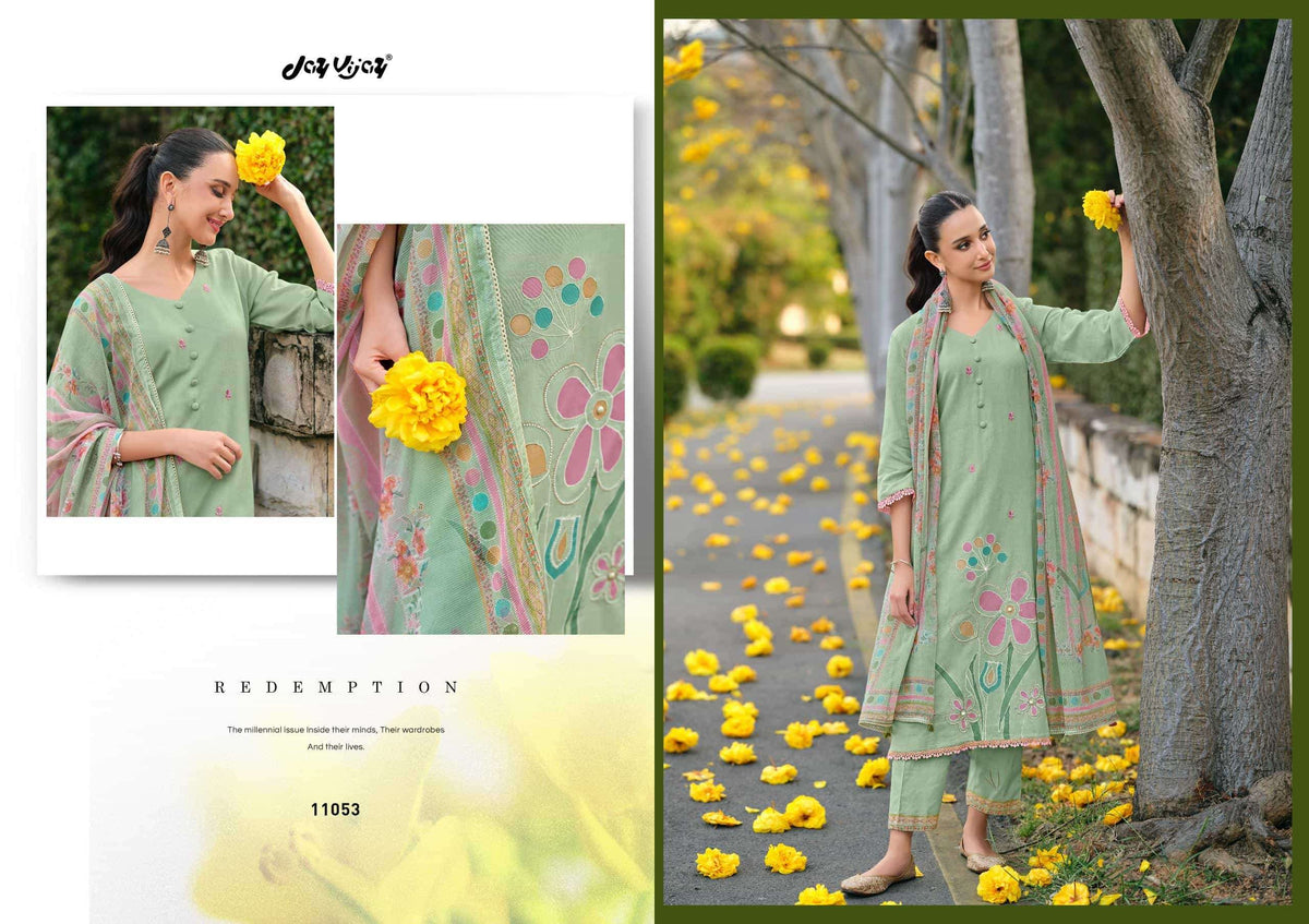 Jay Vijay Nehmat Dress Material Wholesale Catalogue - Amrah Wholesale