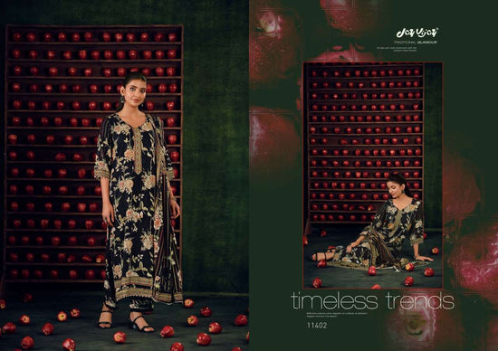 Jay Vijay Pashm Dastan Premium Pashmina Self Jacquard Dress Material
