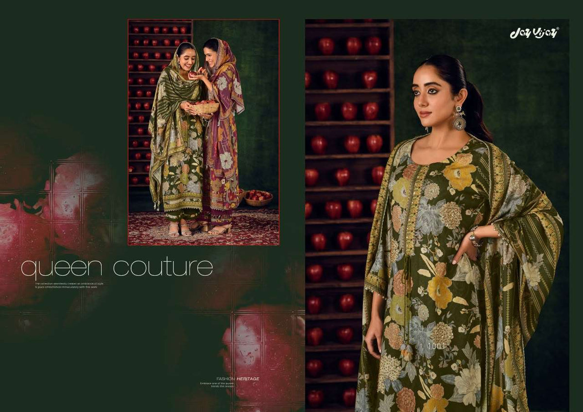 Jay Vijay Pashm Dastan Premium Pashmina Self Jacquard Dress Material
