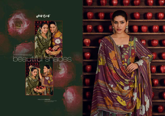 Jay Vijay Pashm Dastan Premium Pashmina Self Jacquard Dress Material