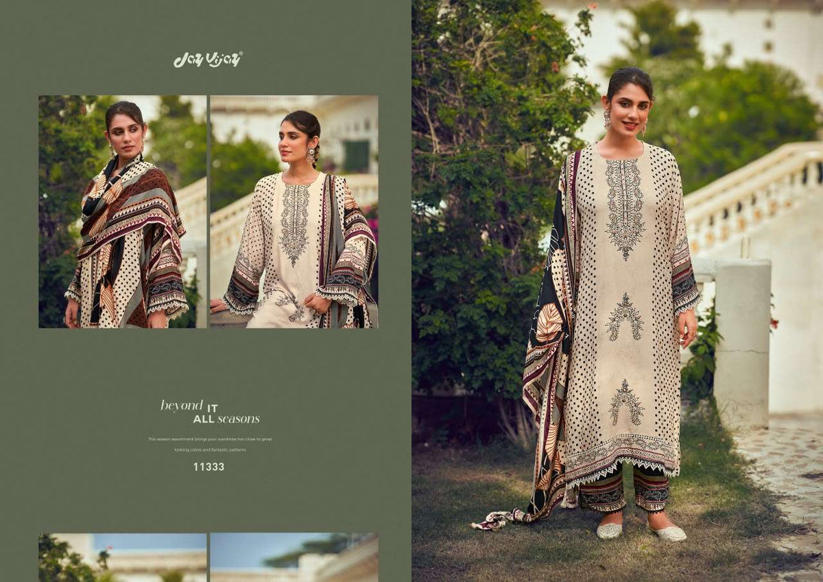 Jay Vijay Pashm Noor Pashmina Jacquard Pakistani Suit