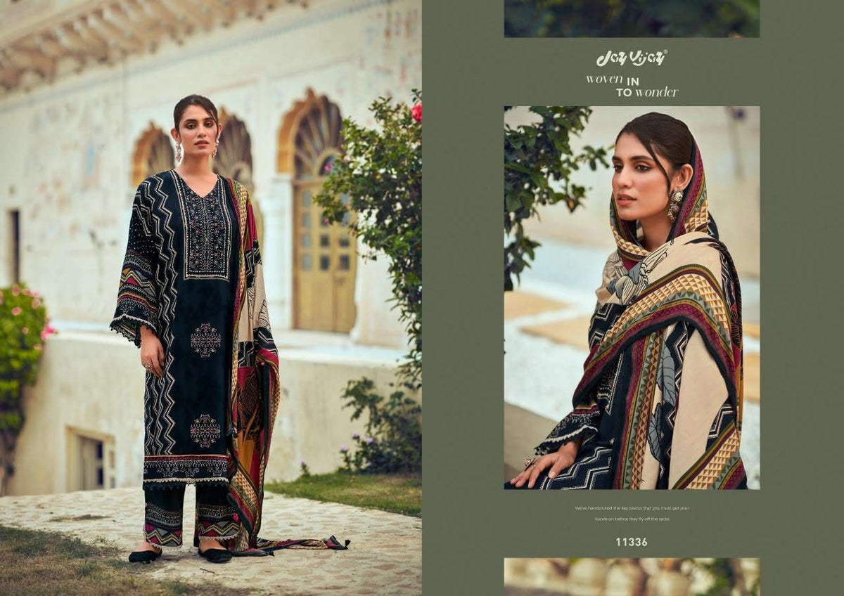 Jay Vijay Pashm Noor Pashmina Jacquard Pakistani Suit