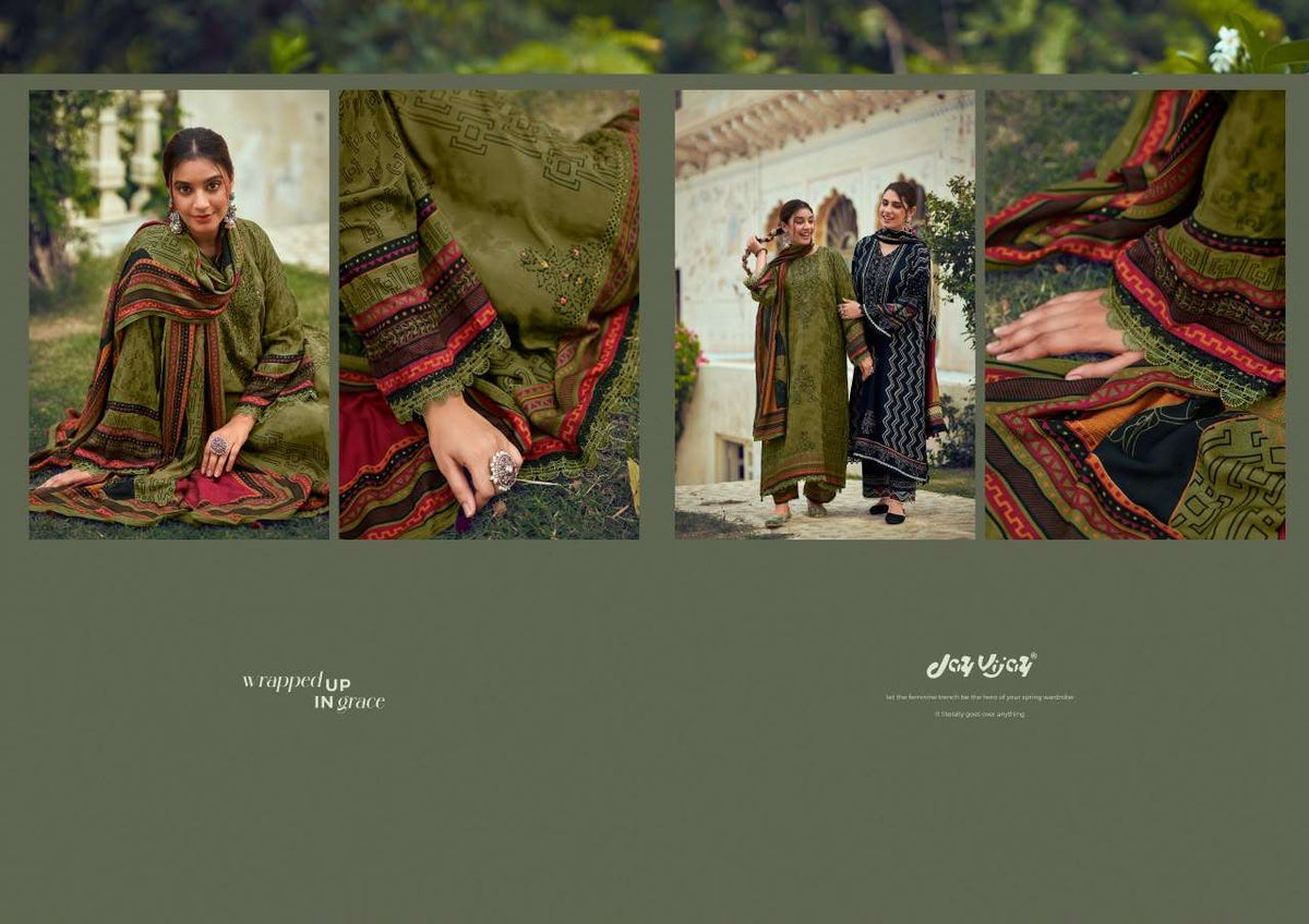 Jay Vijay Pashm Noor Pashmina Jacquard Pakistani Suit