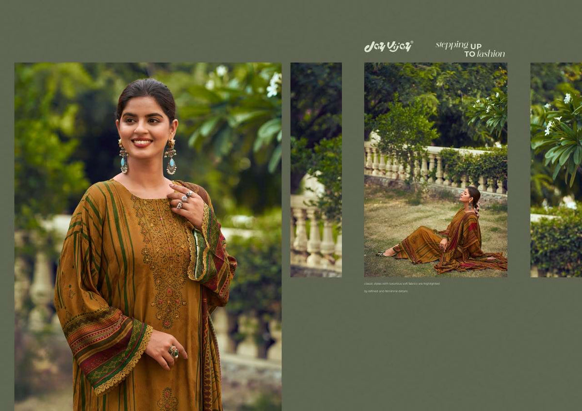 Jay Vijay Pashm Noor Pashmina Jacquard Pakistani Suit