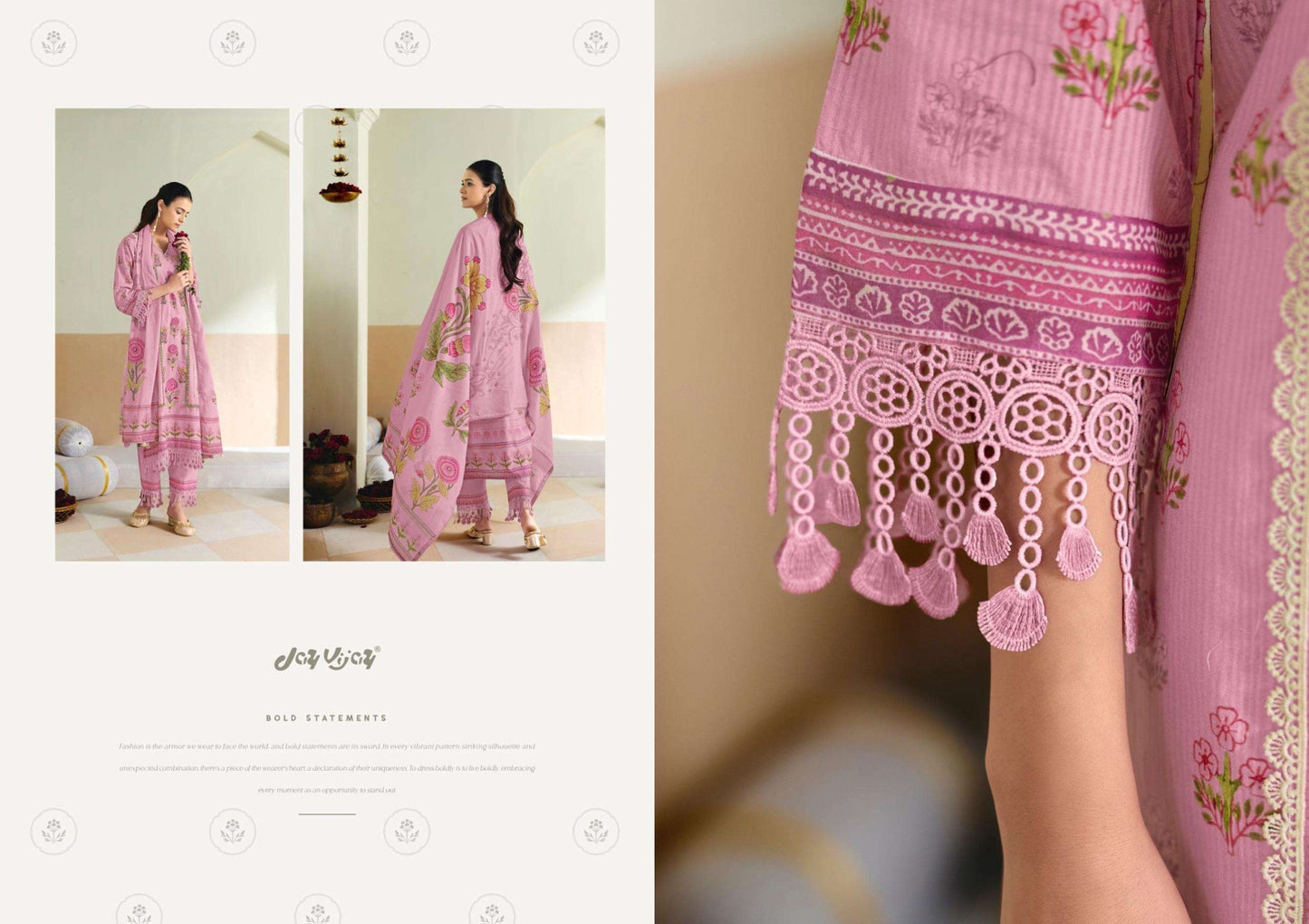 Jay Vijay Pranaya Premium Cotton Dress Material - Amrah Wholesale