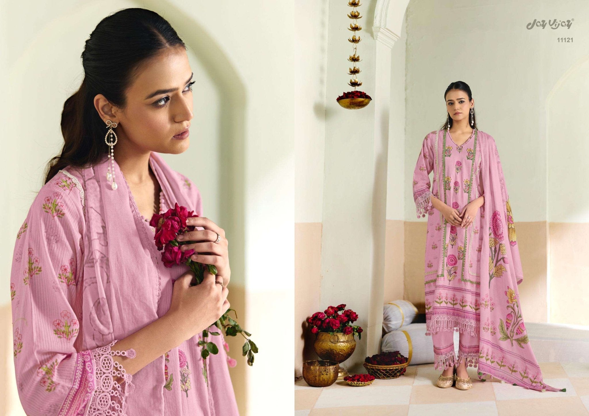 Jay Vijay Pranaya Premium Cotton Dress Material - Amrah Wholesale
