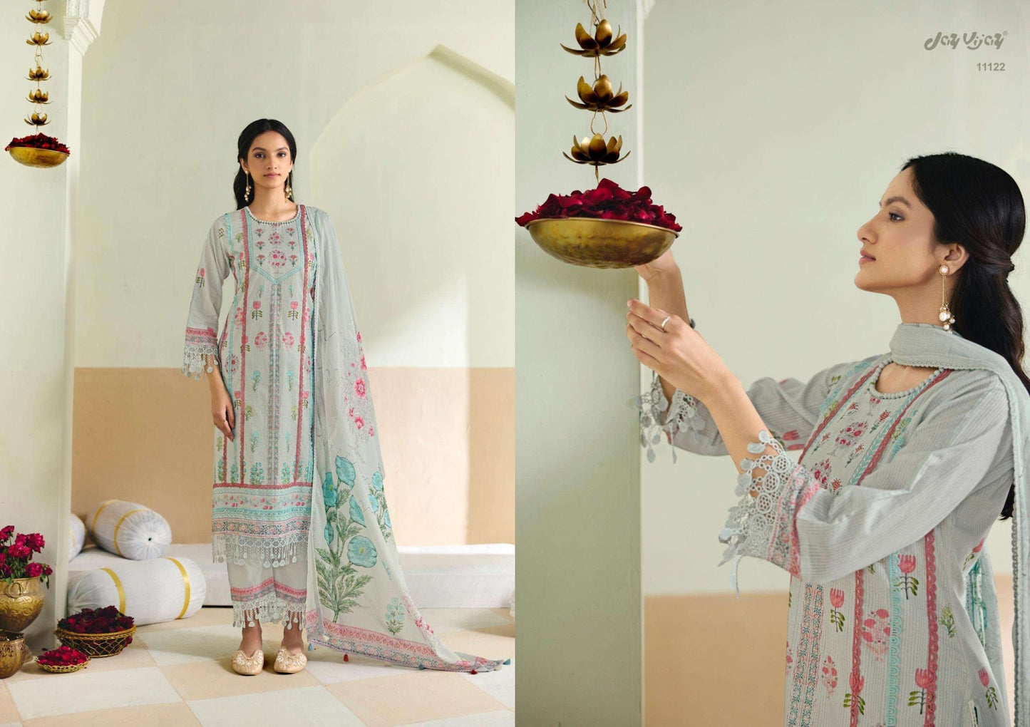 Jay Vijay Pranaya Premium Cotton Dress Material - Amrah Wholesale