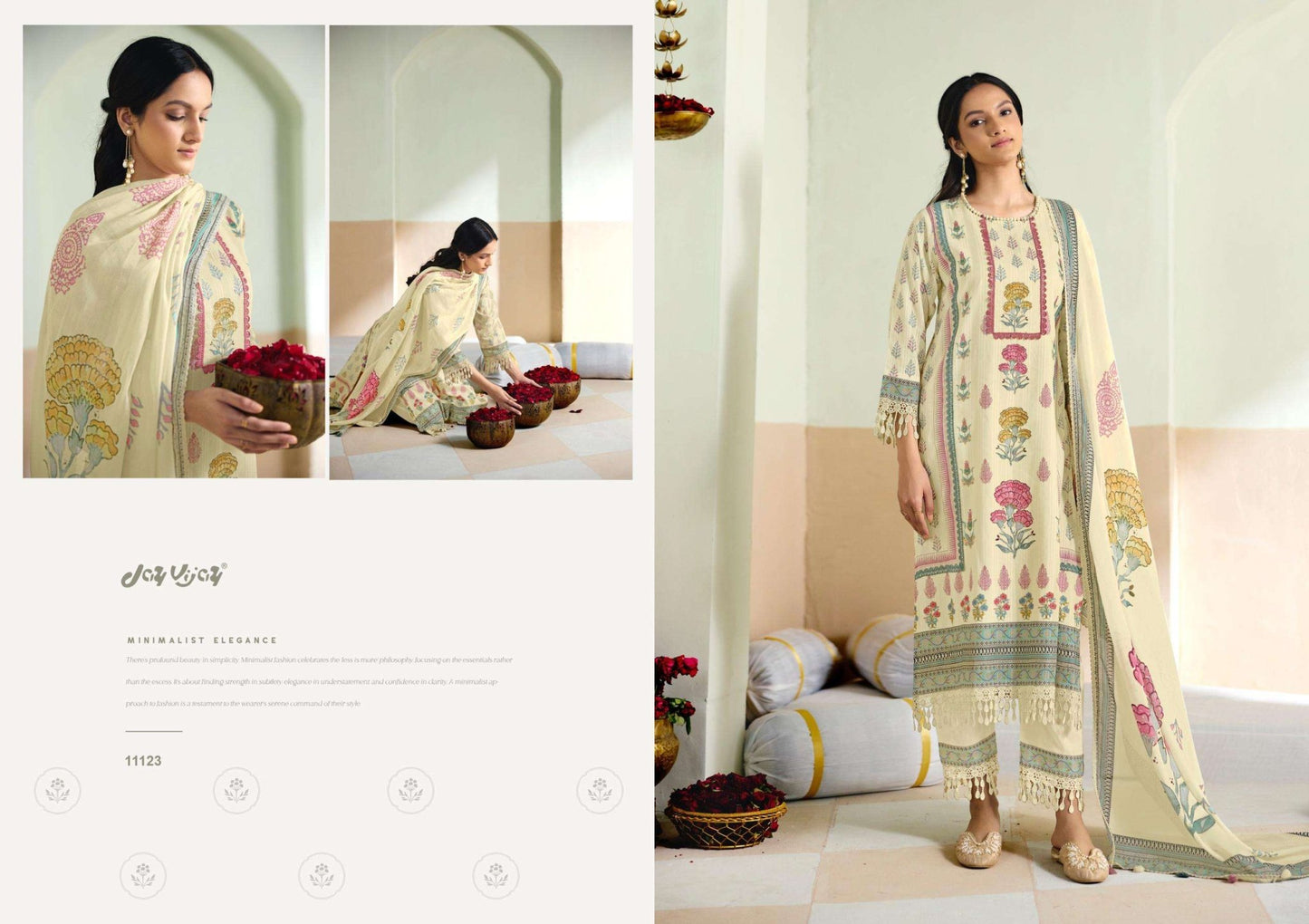 Jay Vijay Pranaya Premium Cotton Dress Material - Amrah Wholesale