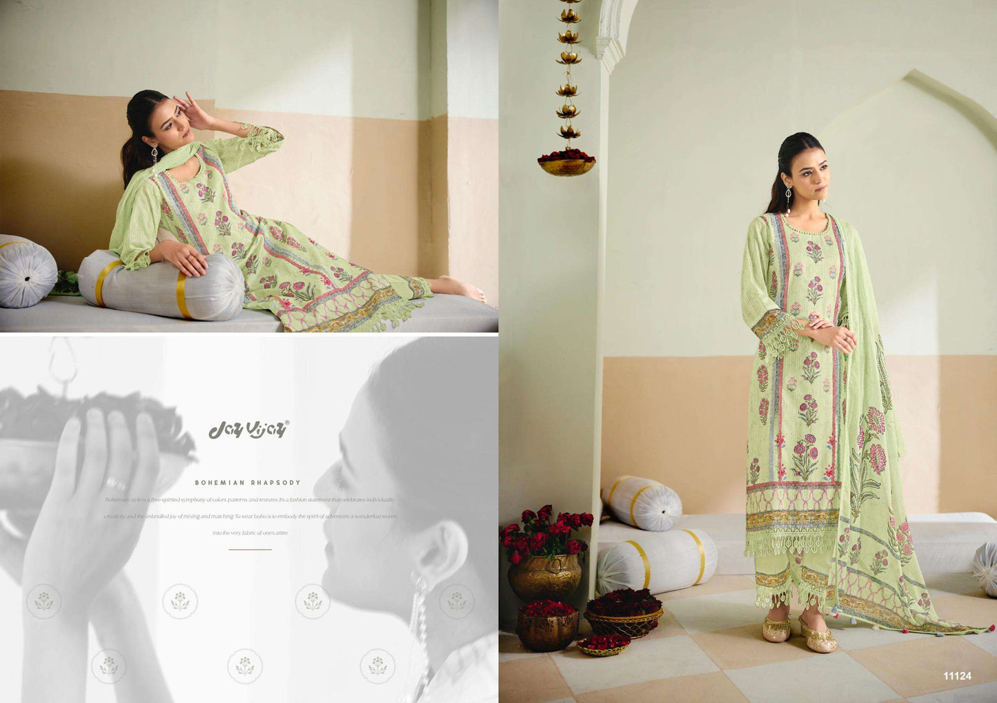 Jay Vijay Pranaya Premium Cotton Dress Material