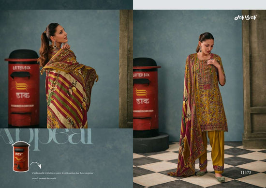 Jay Vijay Purani Dak Premium Pashmina Salwar Suit Catalog