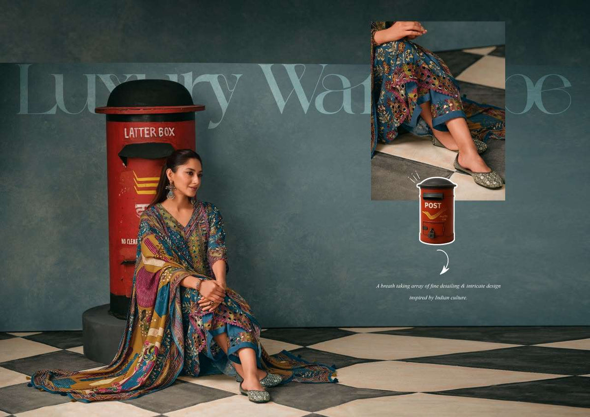Jay Vijay Purani Dak Premium Pashmina Salwar Suit Catalog