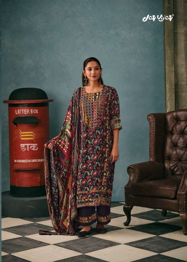 Jay Vijay Purani Dak Premium Pashmina Salwar Suit Catalog