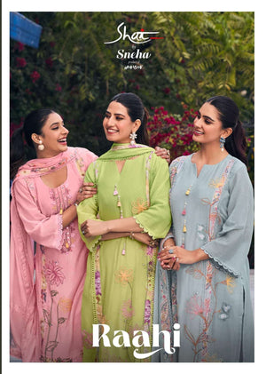 Jay Vijay Raahi Malai Chanderi Dress Material Wholesale Surat