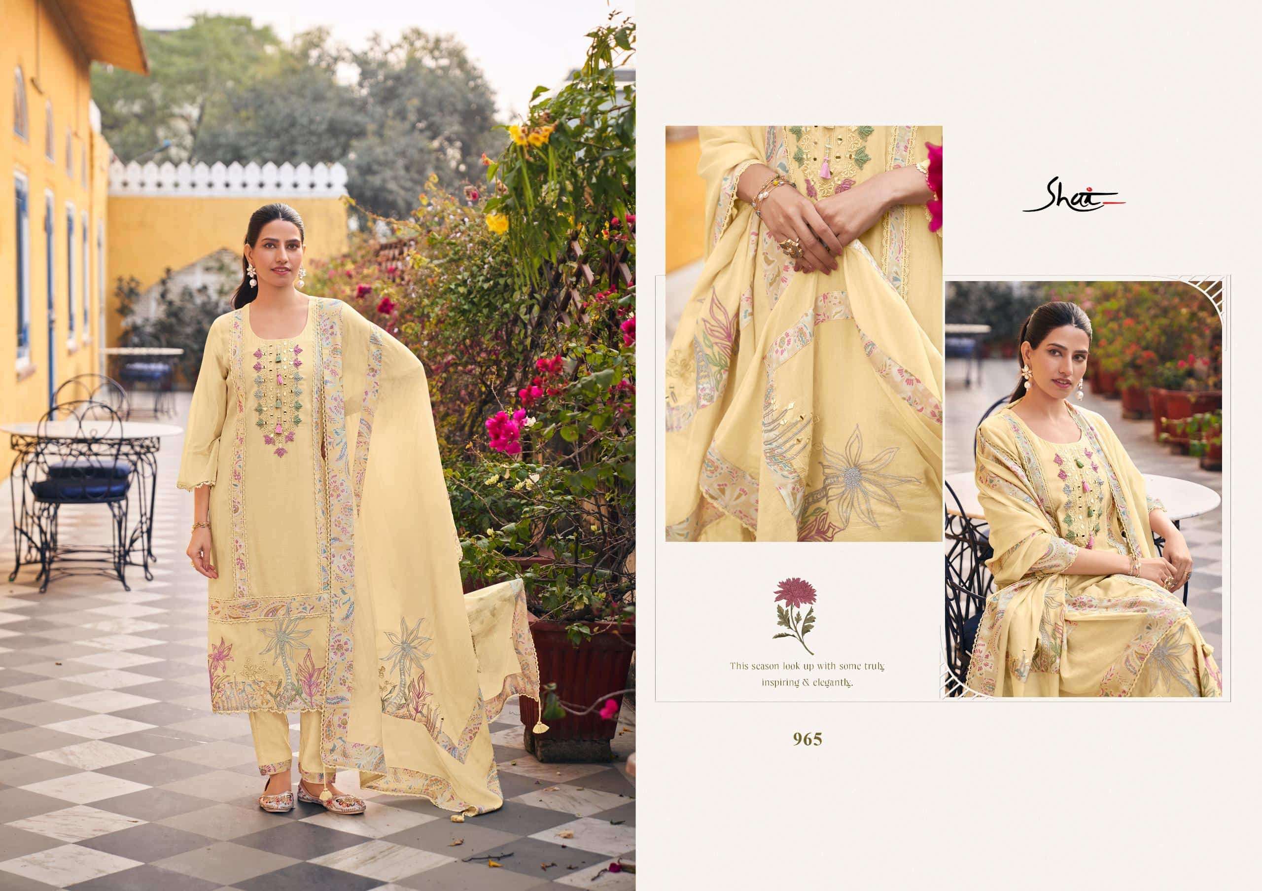 Jay Vijay Raahi Malai Chanderi Dress Material Wholesale Surat - Amrah Wholesale