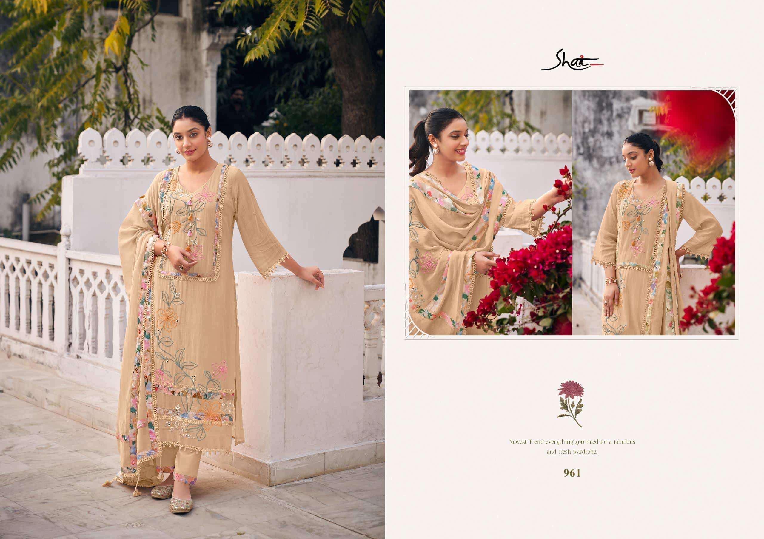 Jay Vijay Raahi Malai Chanderi Dress Material Wholesale Surat - Amrah Wholesale