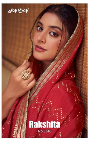 Jay Vijay Rakshita 3346 Bemberg Chiniya Silk Dress Material