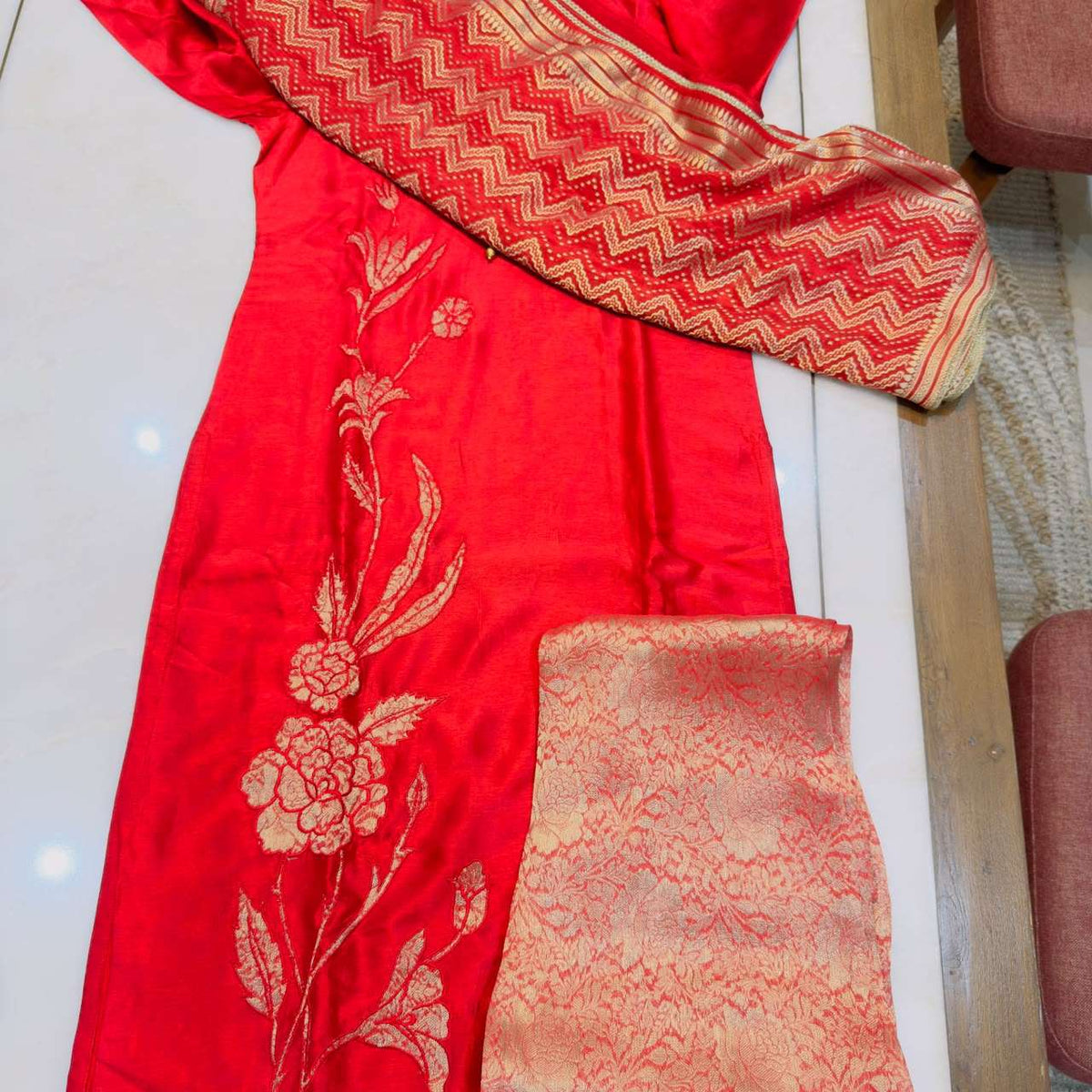 Jay Vijay Rakshita 3346 Bemberg Chiniya Silk Dress Material