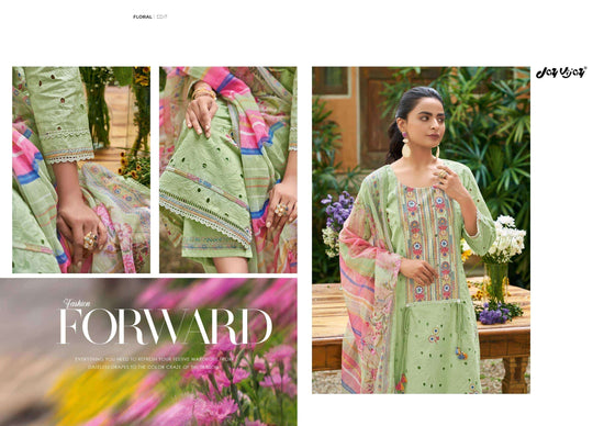 Jay Vijay Rang Baari Cotton Embroidered Dress Material Collection Wholesale