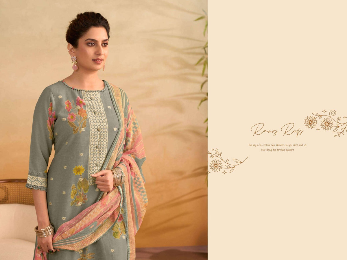 Jay Vijay Rang Roop 3291 Dress Material Wholesale Catalogue - Amrah Wholesale