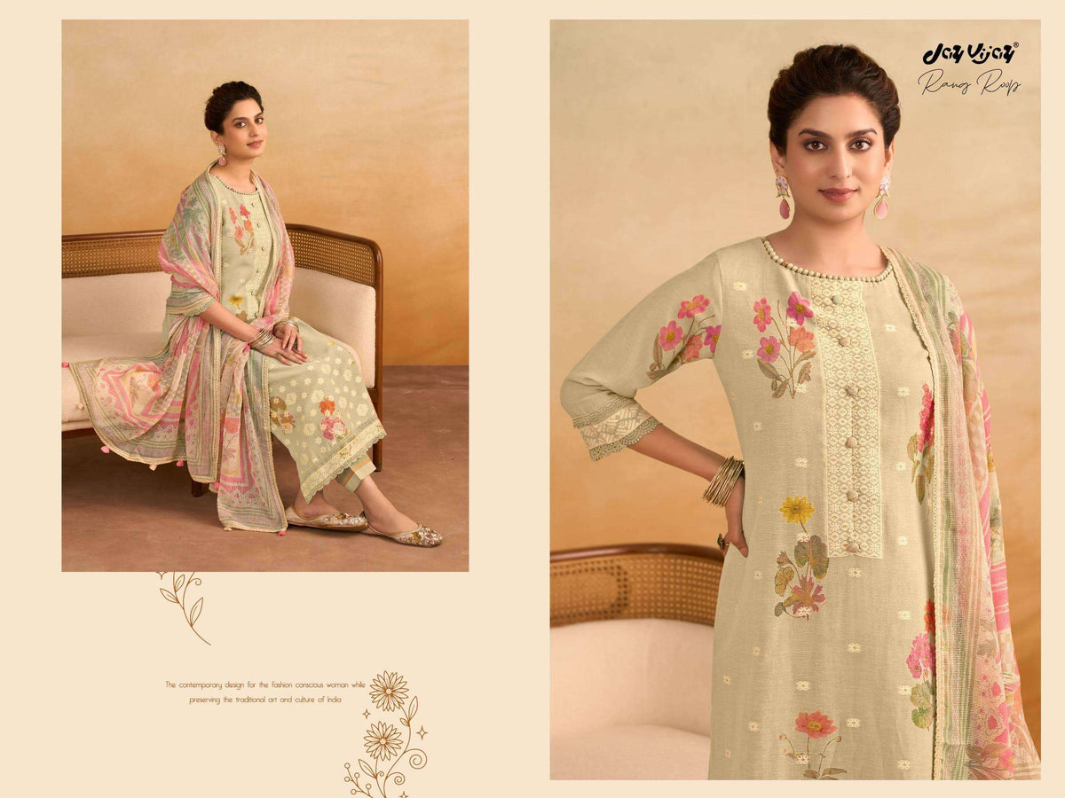 Jay Vijay Rang Roop 3291 Dress Material Wholesale Catalogue - Amrah Wholesale