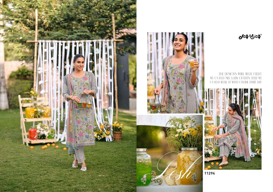 Jay Vijay Rangeela South Cotton Embroidered Dress Material - Amrah Wholesale