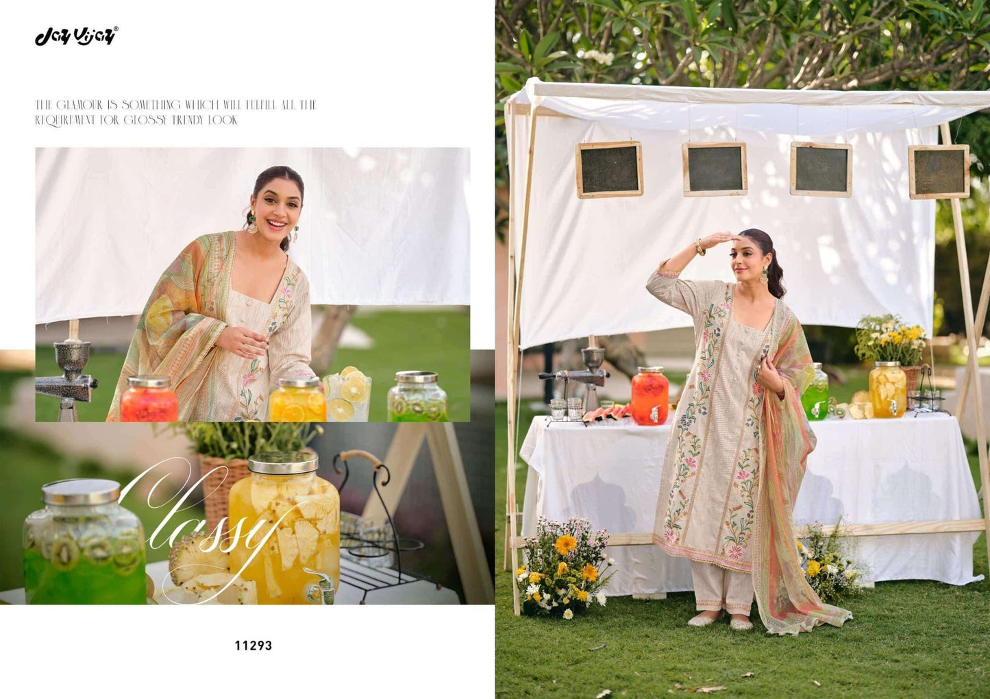 Jay Vijay Rangeela South Cotton Embroidered Dress Material - Amrah Wholesale