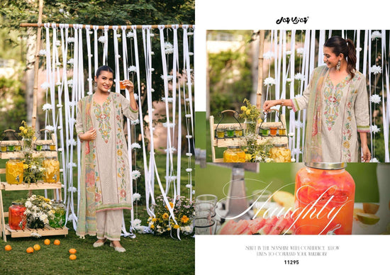 Jay Vijay Rangeela South Cotton Embroidered Dress Material - Amrah Wholesale