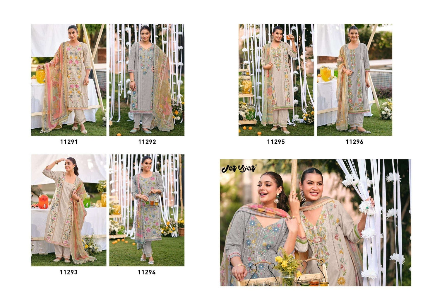 Jay Vijay Rangeela South Cotton Embroidered Dress Material - Amrah Wholesale