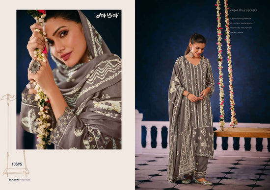Jay Vijay Rasira Pashmina Digital Printed Dress Material