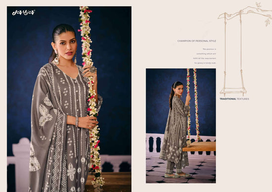 Jay Vijay Rasira Pashmina Digital Printed Dress Material