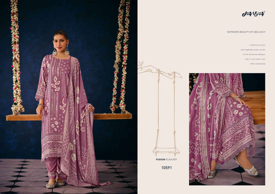 Jay Vijay Rasira Pashmina Digital Printed Dress Material