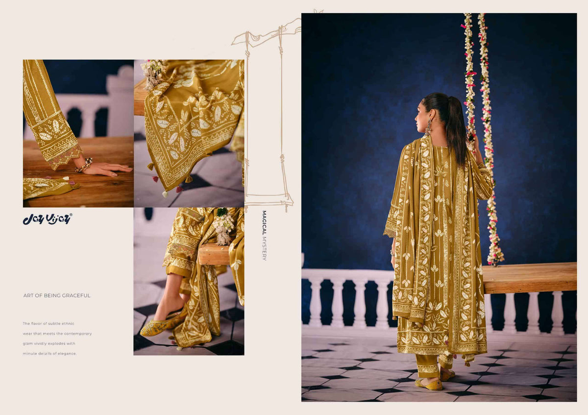 Jay Vijay Rasira Pashmina Digital Printed Dress Material