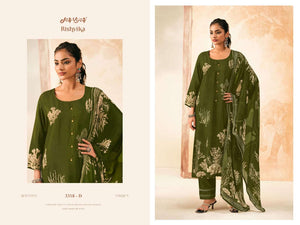 Jay Vijay Rishvika 3318 Premium Bemberg Silk Dress Material