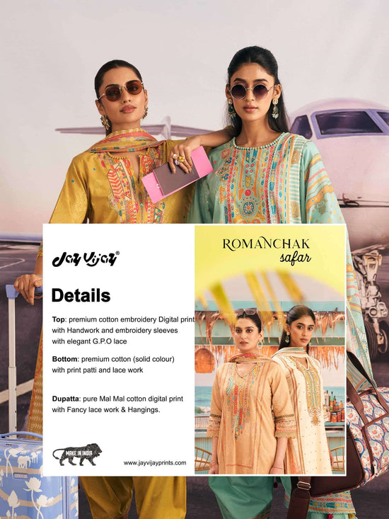 Jay Vijay Romanchak Safar Cotton Dress Material Wholesale Surat India - Amrah Wholesale